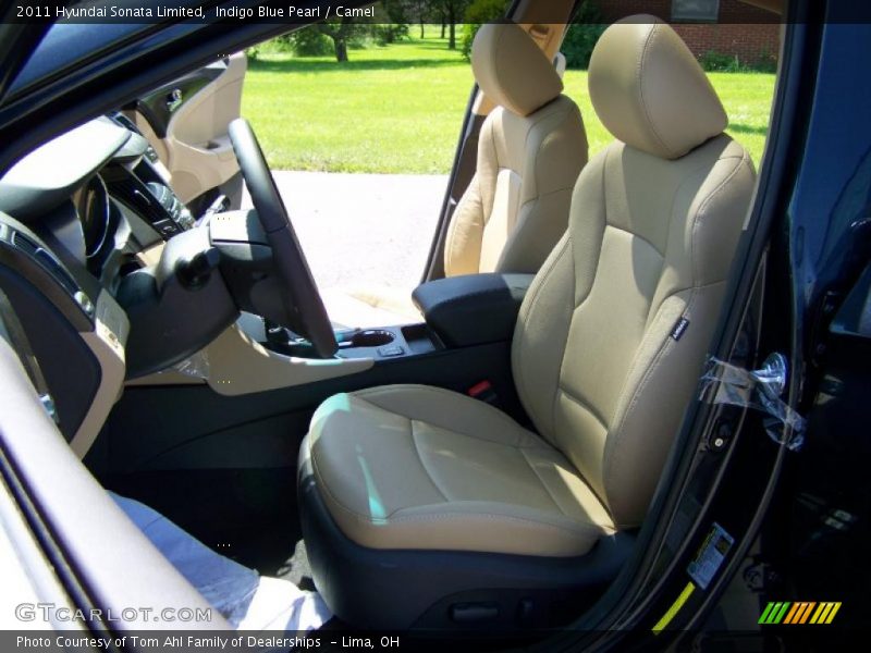 Indigo Blue Pearl / Camel 2011 Hyundai Sonata Limited