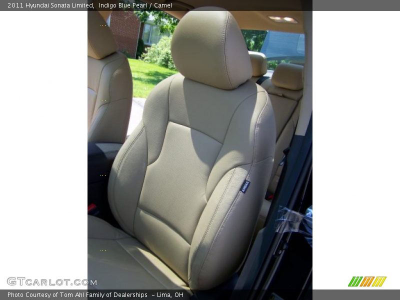 Indigo Blue Pearl / Camel 2011 Hyundai Sonata Limited