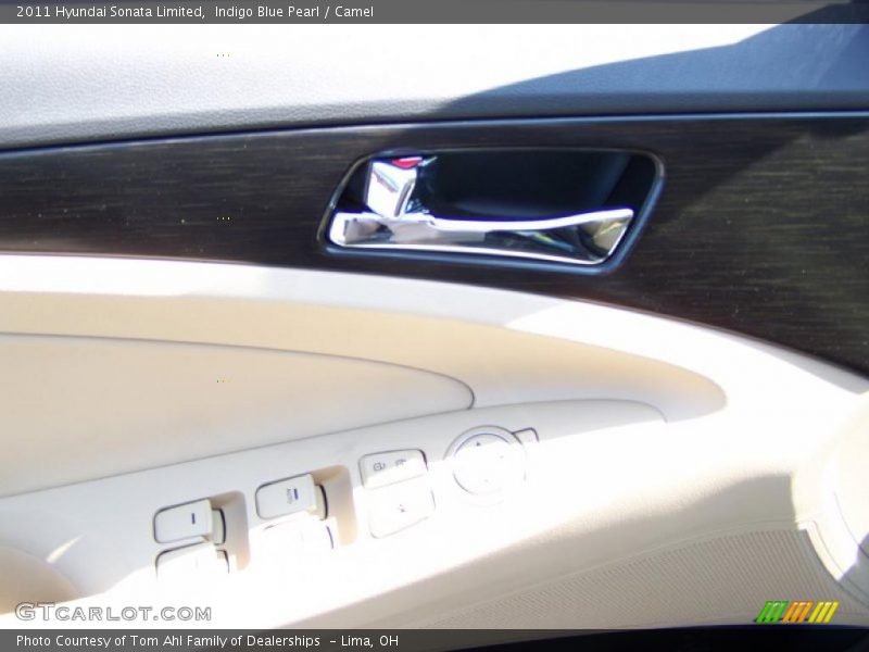Indigo Blue Pearl / Camel 2011 Hyundai Sonata Limited