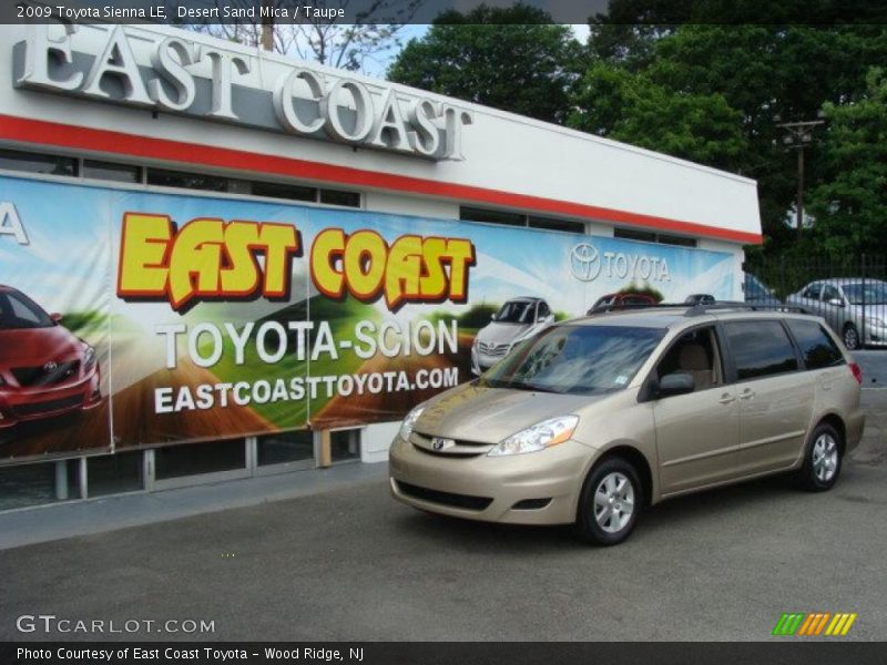 Desert Sand Mica / Taupe 2009 Toyota Sienna LE