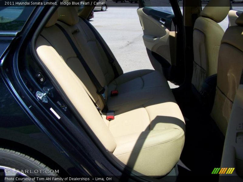 Indigo Blue Pearl / Camel 2011 Hyundai Sonata Limited