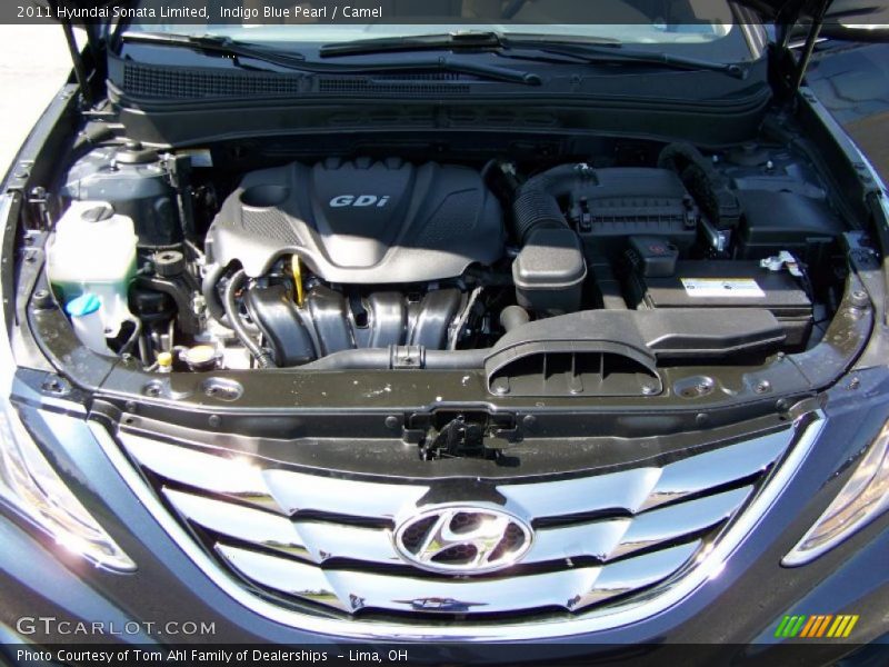Indigo Blue Pearl / Camel 2011 Hyundai Sonata Limited