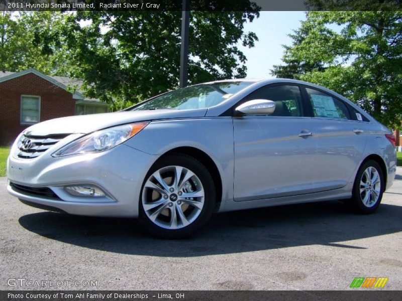 Radiant Silver / Gray 2011 Hyundai Sonata Limited