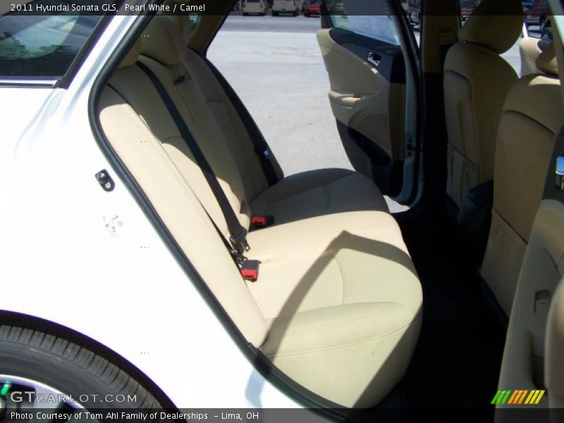 Pearl White / Camel 2011 Hyundai Sonata GLS