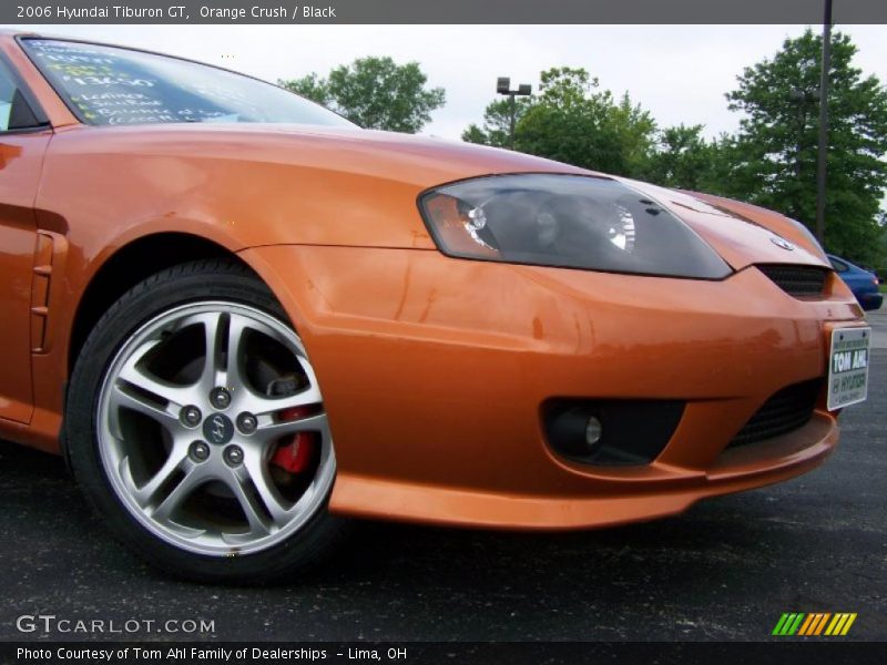 Orange Crush / Black 2006 Hyundai Tiburon GT
