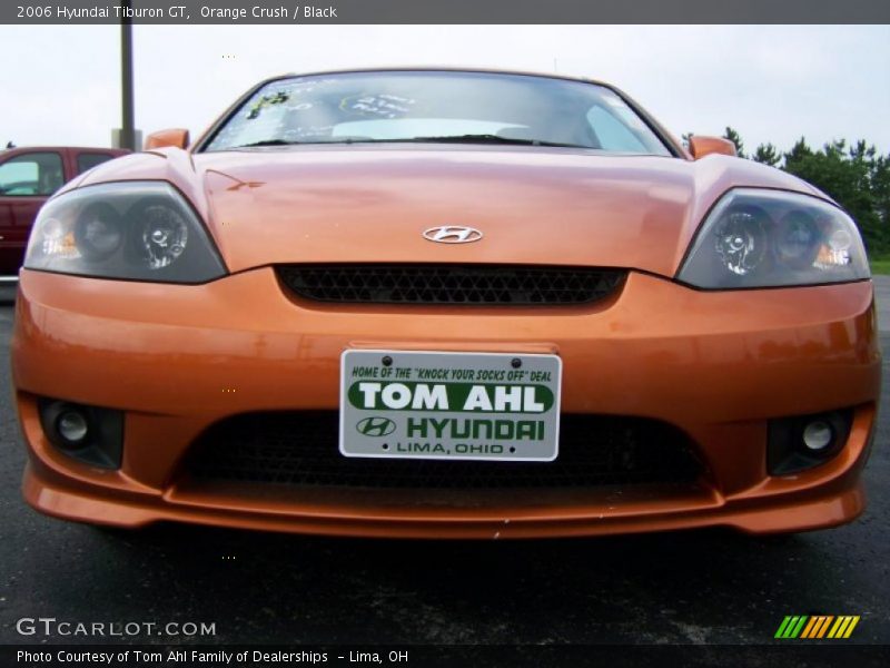 Orange Crush / Black 2006 Hyundai Tiburon GT