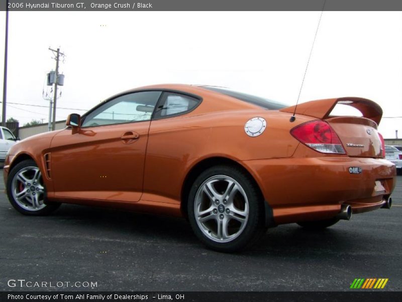 Orange Crush / Black 2006 Hyundai Tiburon GT