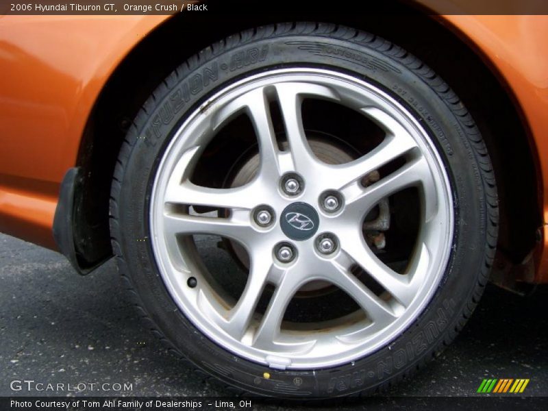 Orange Crush / Black 2006 Hyundai Tiburon GT