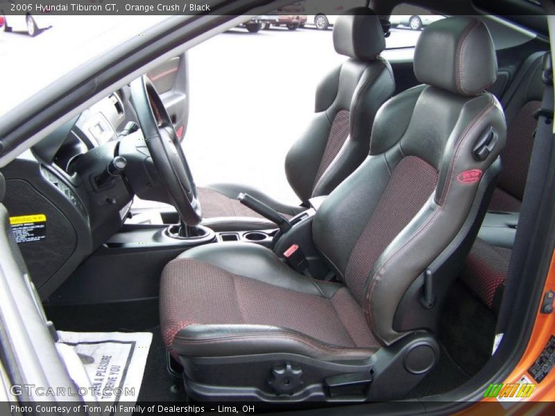 Orange Crush / Black 2006 Hyundai Tiburon GT