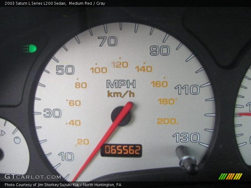 Medium Red / Gray 2003 Saturn L Series L200 Sedan