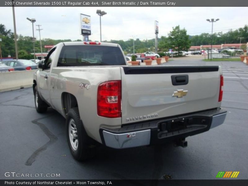 Silver Birch Metallic / Dark Titanium Gray 2007 Chevrolet Silverado 1500 LT Regular Cab 4x4