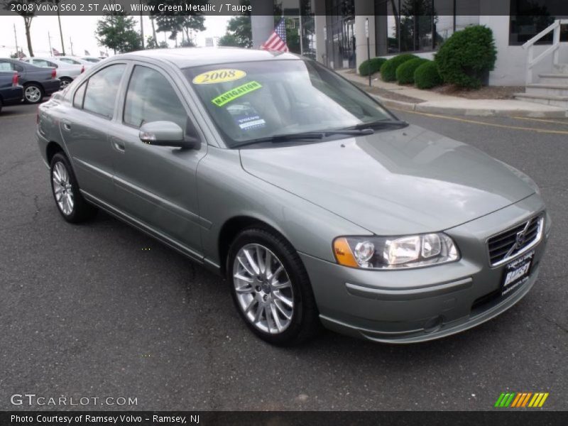 Willow Green Metallic / Taupe 2008 Volvo S60 2.5T AWD