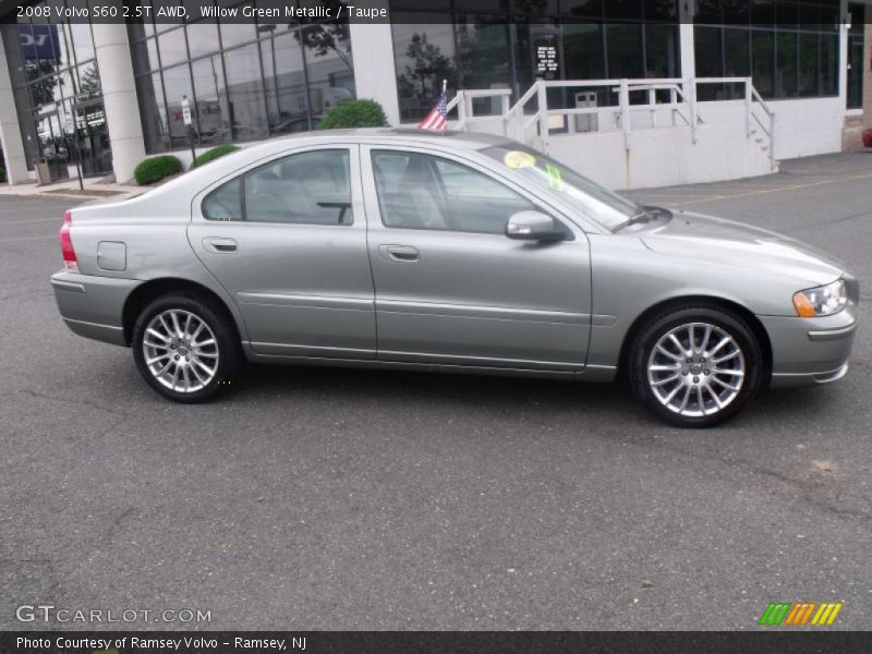 Willow Green Metallic / Taupe 2008 Volvo S60 2.5T AWD