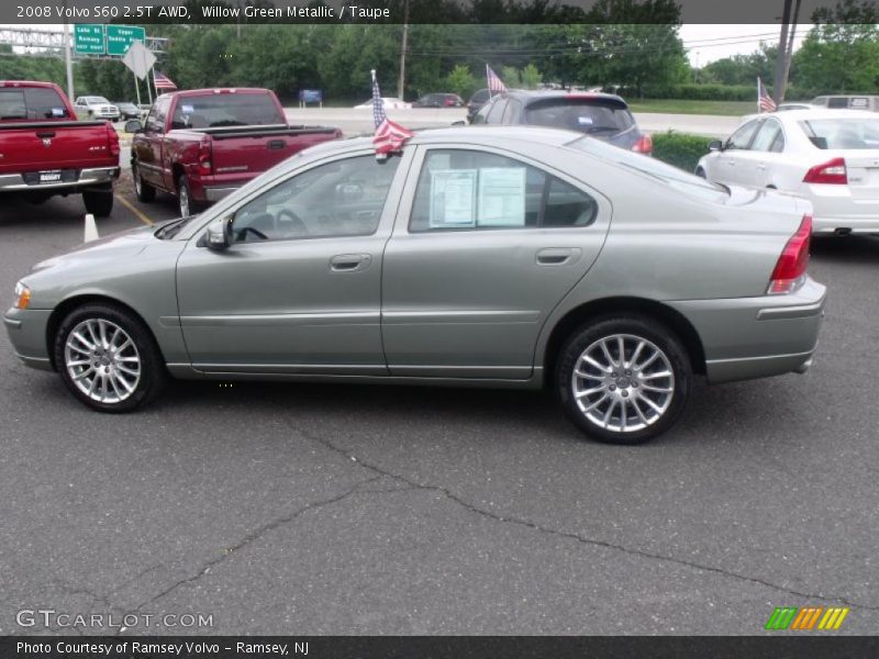 Willow Green Metallic / Taupe 2008 Volvo S60 2.5T AWD