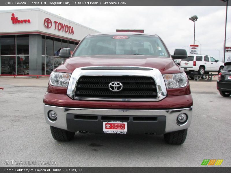 Salsa Red Pearl / Graphite Gray 2007 Toyota Tundra TRD Regular Cab