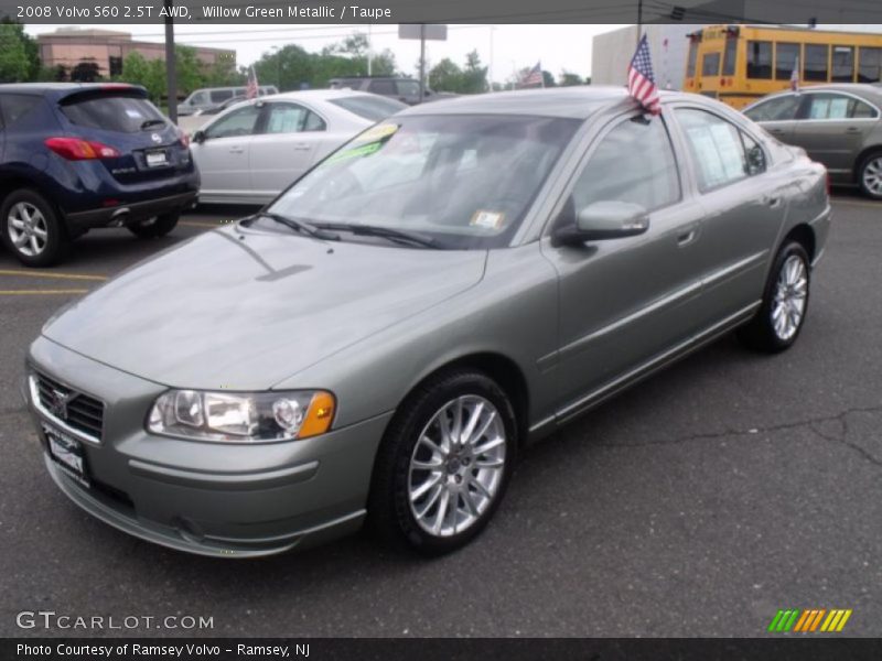 Willow Green Metallic / Taupe 2008 Volvo S60 2.5T AWD