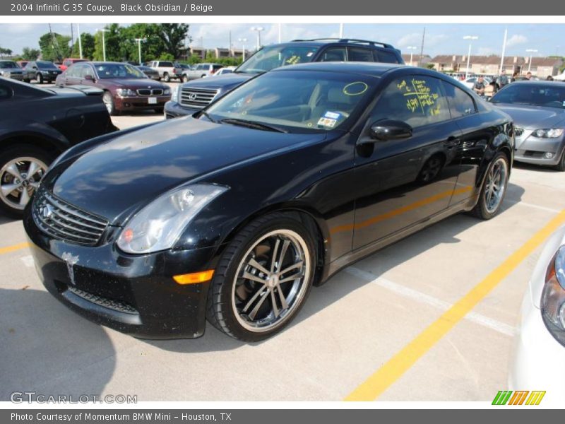 Black Obsidian / Beige 2004 Infiniti G 35 Coupe