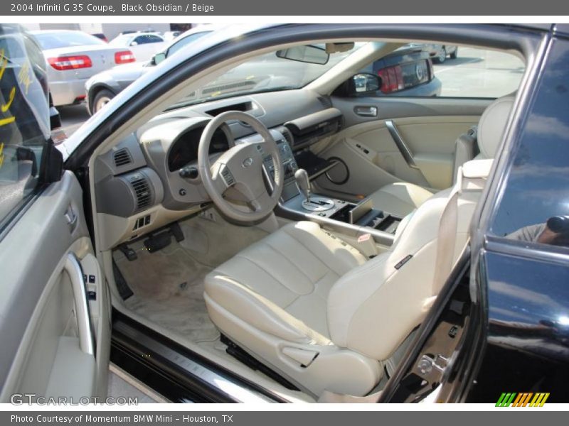 Black Obsidian / Beige 2004 Infiniti G 35 Coupe