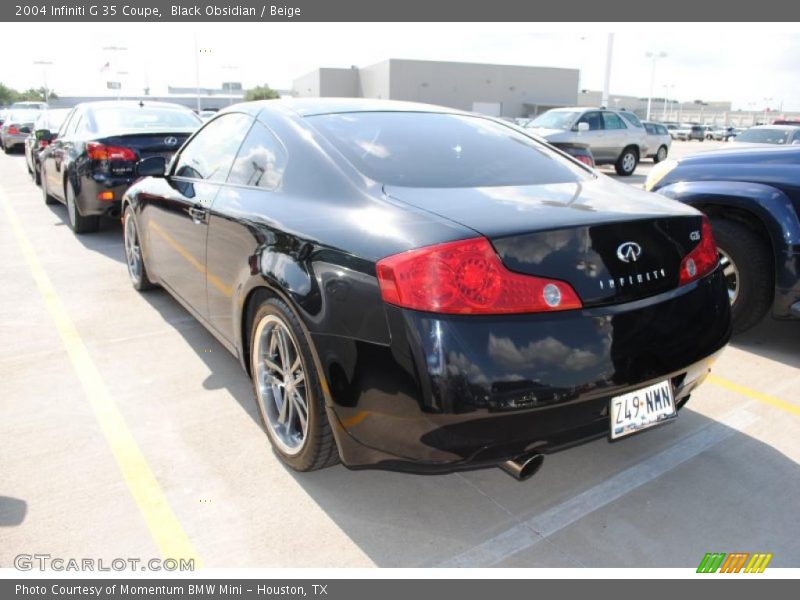 Black Obsidian / Beige 2004 Infiniti G 35 Coupe