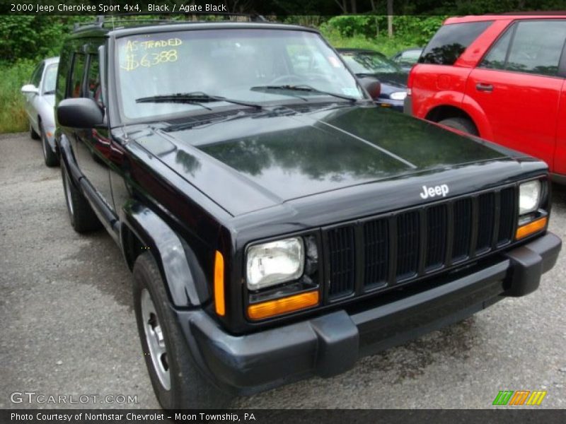 Black / Agate Black 2000 Jeep Cherokee Sport 4x4