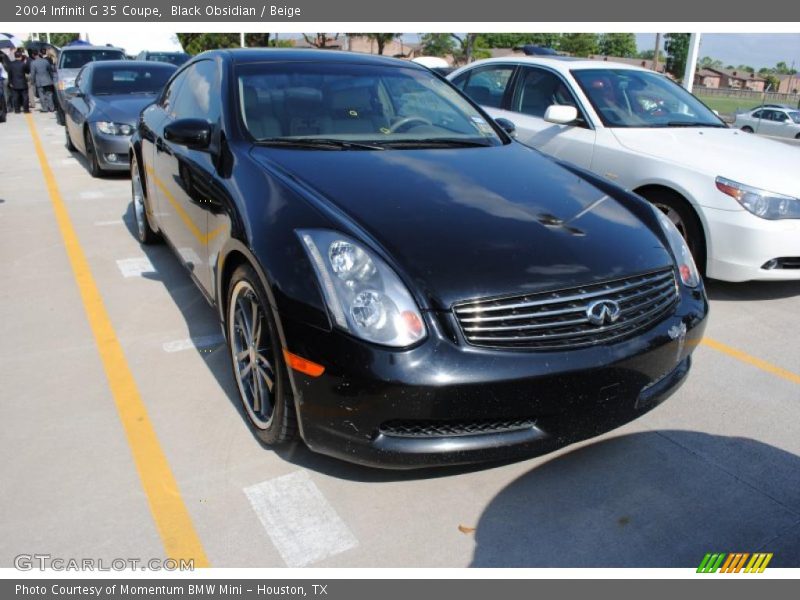 Black Obsidian / Beige 2004 Infiniti G 35 Coupe