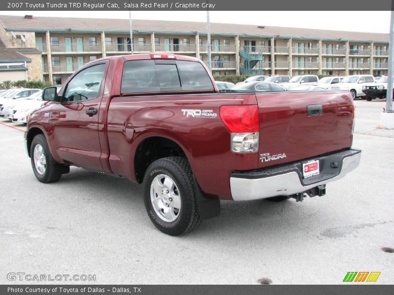Salsa Red Pearl / Graphite Gray 2007 Toyota Tundra TRD Regular Cab
