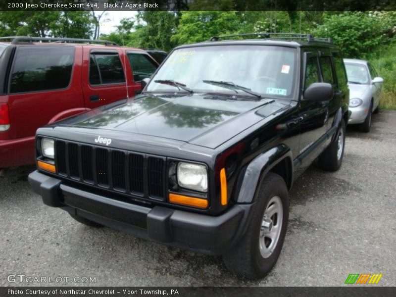 Black / Agate Black 2000 Jeep Cherokee Sport 4x4