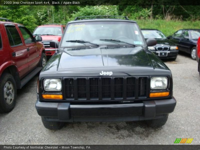 Black / Agate Black 2000 Jeep Cherokee Sport 4x4
