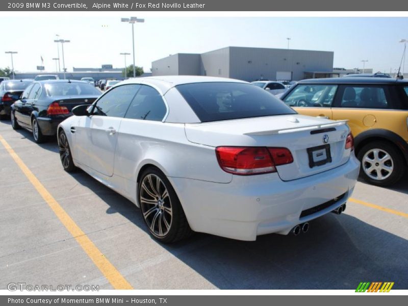 Alpine White / Fox Red Novillo Leather 2009 BMW M3 Convertible