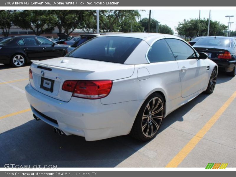 Alpine White / Fox Red Novillo Leather 2009 BMW M3 Convertible