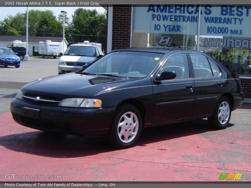 Super Black / Frost Gray 2002 Nissan Altima 2.5 S