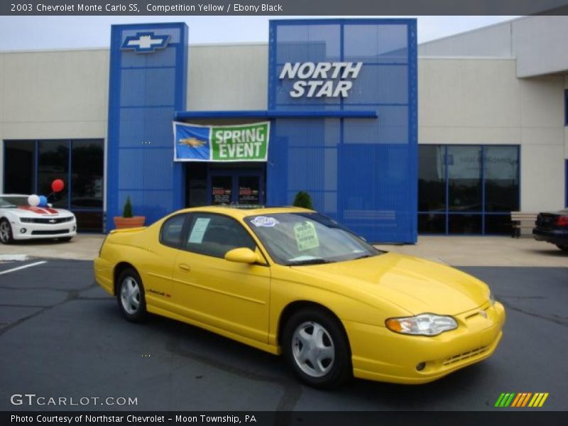 Competition Yellow / Ebony Black 2003 Chevrolet Monte Carlo SS