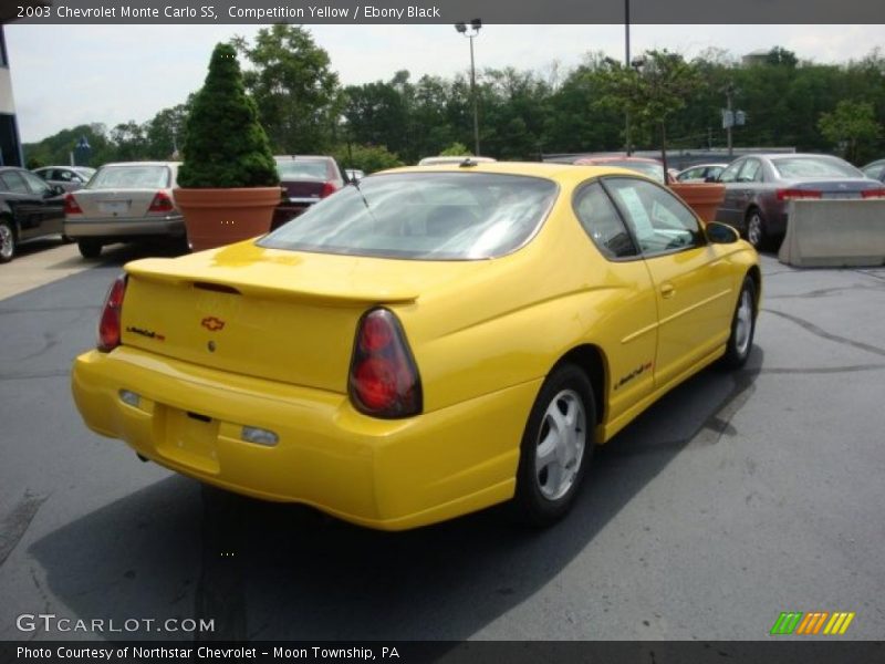 Competition Yellow / Ebony Black 2003 Chevrolet Monte Carlo SS