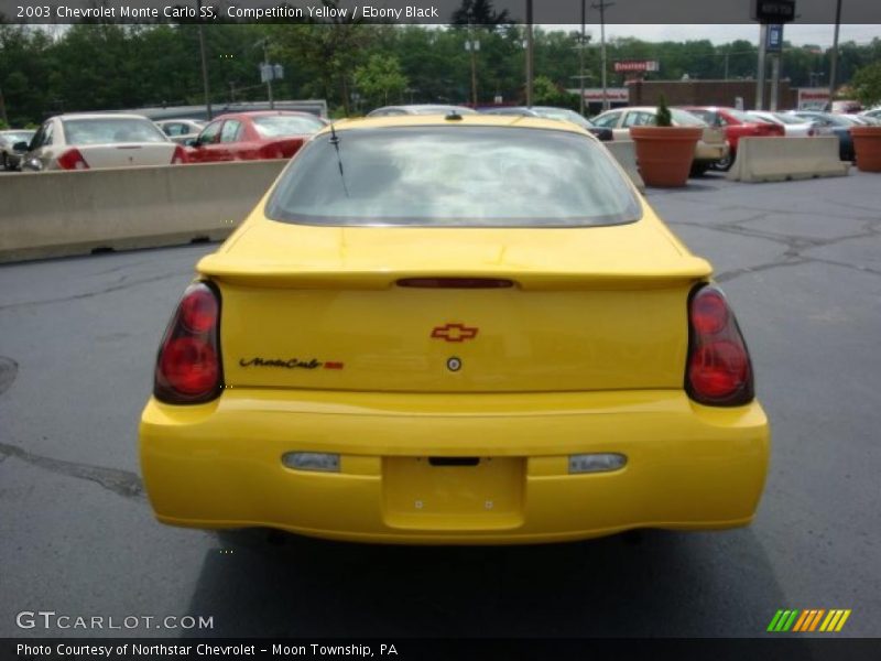 Competition Yellow / Ebony Black 2003 Chevrolet Monte Carlo SS