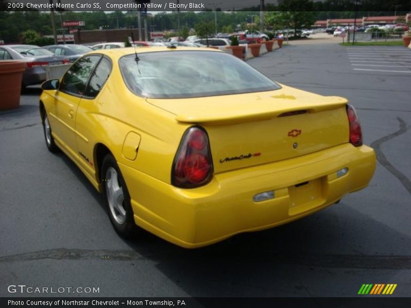Competition Yellow / Ebony Black 2003 Chevrolet Monte Carlo SS