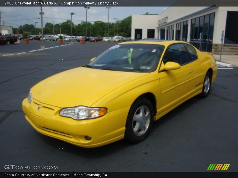 Competition Yellow / Ebony Black 2003 Chevrolet Monte Carlo SS