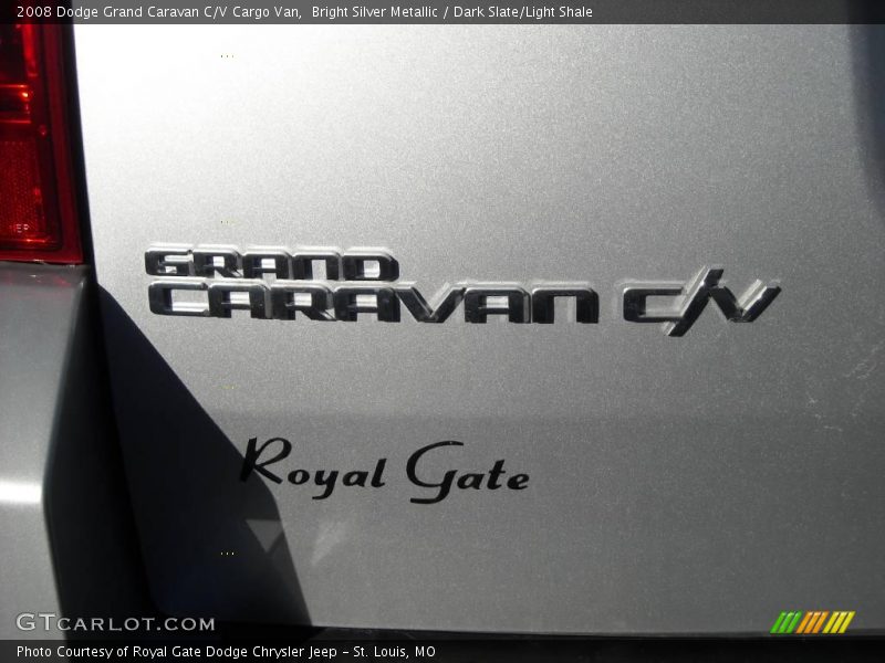 Bright Silver Metallic / Dark Slate/Light Shale 2008 Dodge Grand Caravan C/V Cargo Van