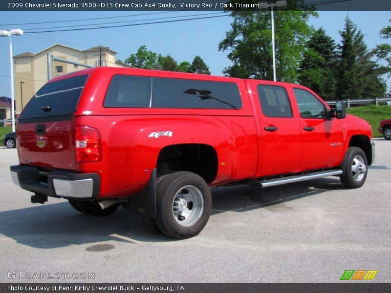 Victory Red / Dark Titanium 2009 Chevrolet Silverado 3500HD LS Crew Cab 4x4 Dually