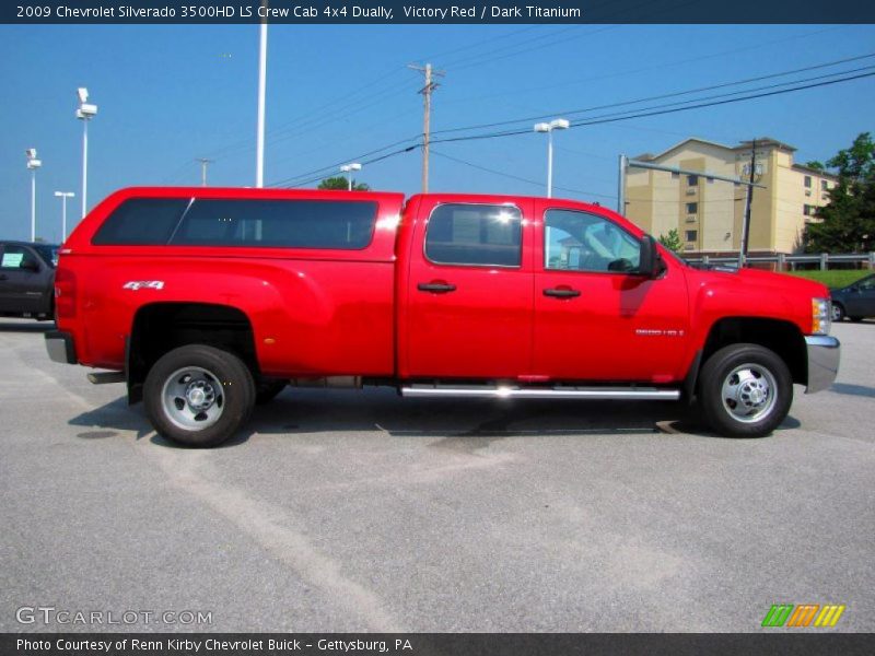 Victory Red / Dark Titanium 2009 Chevrolet Silverado 3500HD LS Crew Cab 4x4 Dually