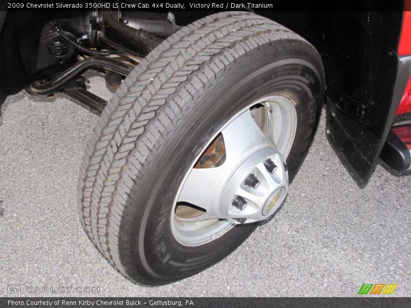 Victory Red / Dark Titanium 2009 Chevrolet Silverado 3500HD LS Crew Cab 4x4 Dually