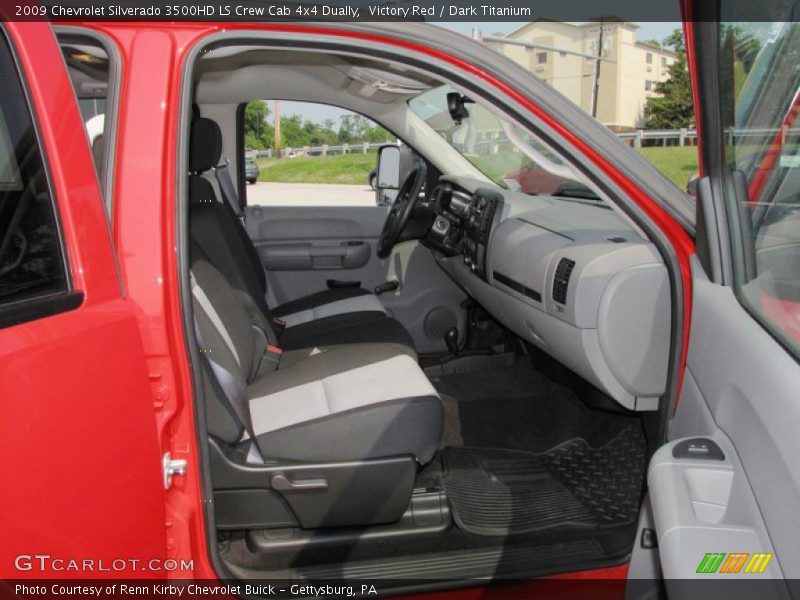 Victory Red / Dark Titanium 2009 Chevrolet Silverado 3500HD LS Crew Cab 4x4 Dually