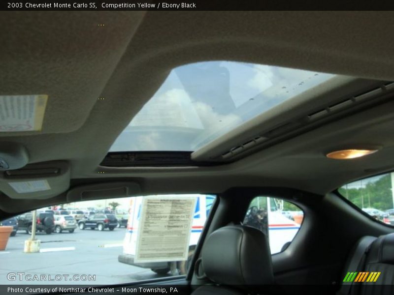 Competition Yellow / Ebony Black 2003 Chevrolet Monte Carlo SS