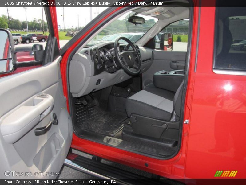 Victory Red / Dark Titanium 2009 Chevrolet Silverado 3500HD LS Crew Cab 4x4 Dually