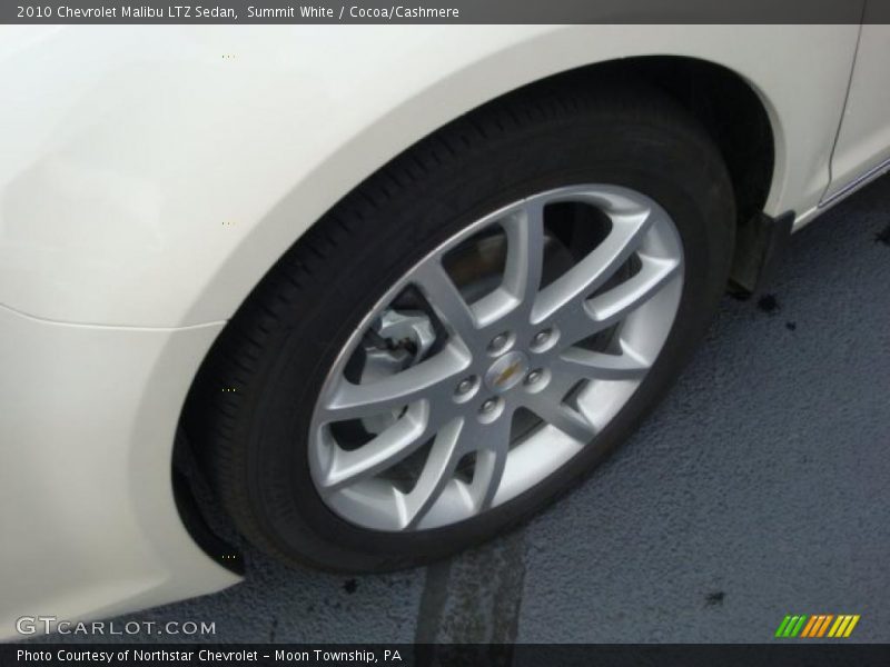 Summit White / Cocoa/Cashmere 2010 Chevrolet Malibu LTZ Sedan