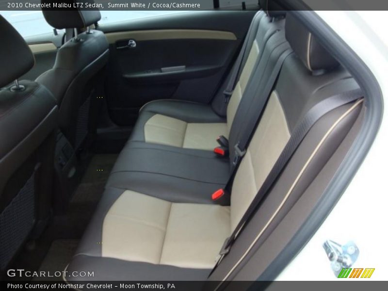 Summit White / Cocoa/Cashmere 2010 Chevrolet Malibu LTZ Sedan