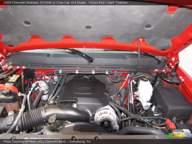 Victory Red / Dark Titanium 2009 Chevrolet Silverado 3500HD LS Crew Cab 4x4 Dually