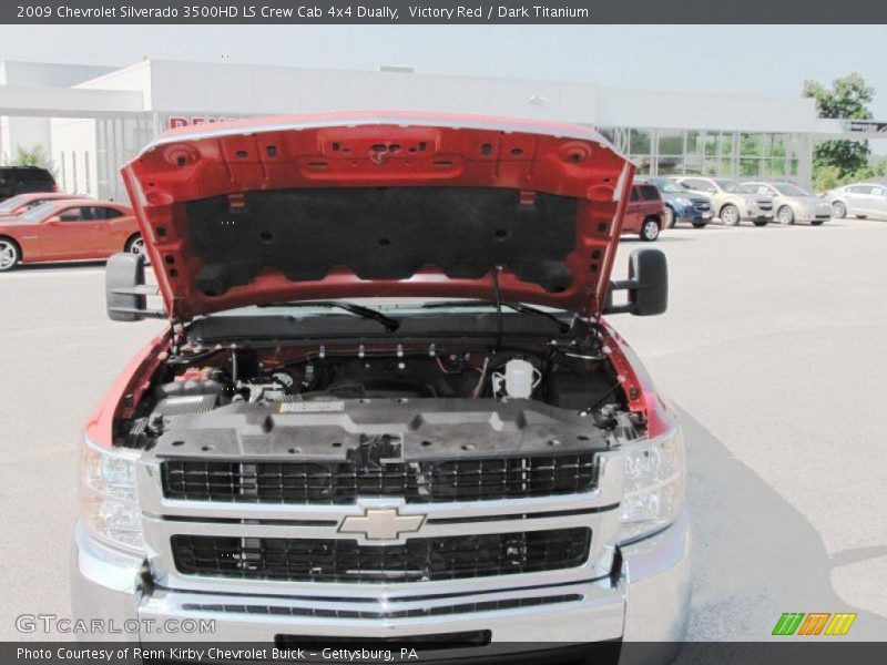 Victory Red / Dark Titanium 2009 Chevrolet Silverado 3500HD LS Crew Cab 4x4 Dually