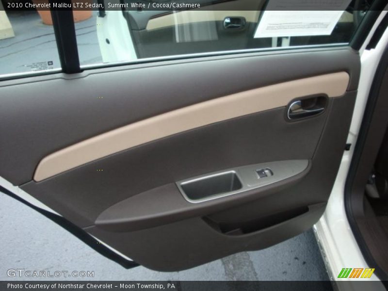 Summit White / Cocoa/Cashmere 2010 Chevrolet Malibu LTZ Sedan