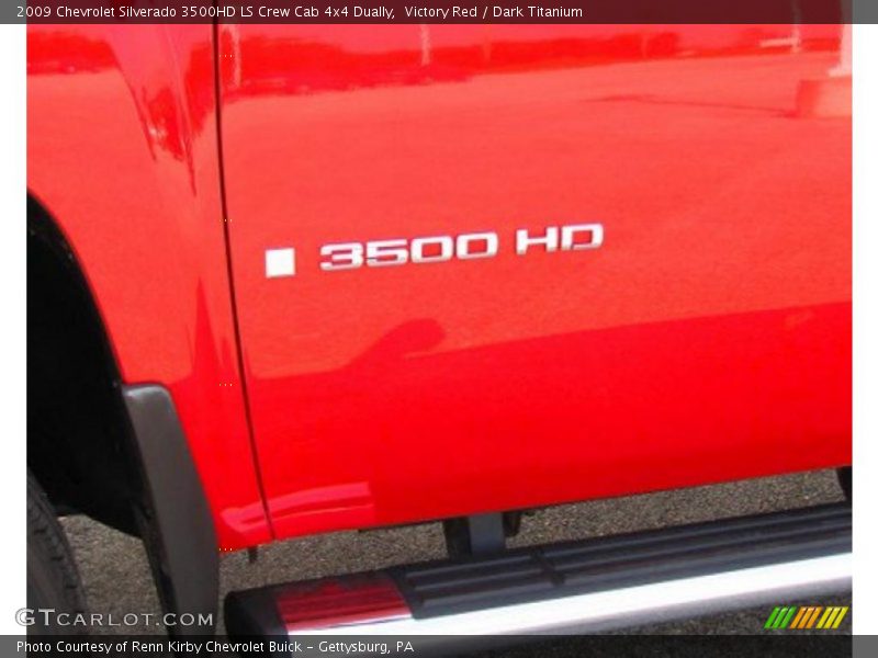 Victory Red / Dark Titanium 2009 Chevrolet Silverado 3500HD LS Crew Cab 4x4 Dually