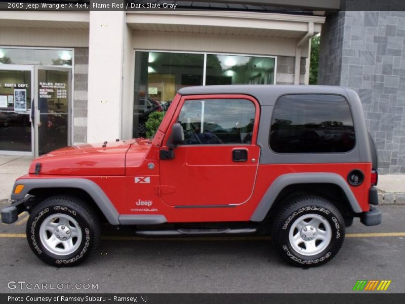 Flame Red / Dark Slate Gray 2005 Jeep Wrangler X 4x4